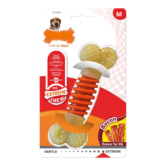 Beißring für Hunde Nylabone Extreme Chew Pro Action Bacon M