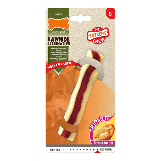 Dog chewing toy Nylabone Extreme Chew Roll	Rawhide Size S Chicken Nylon