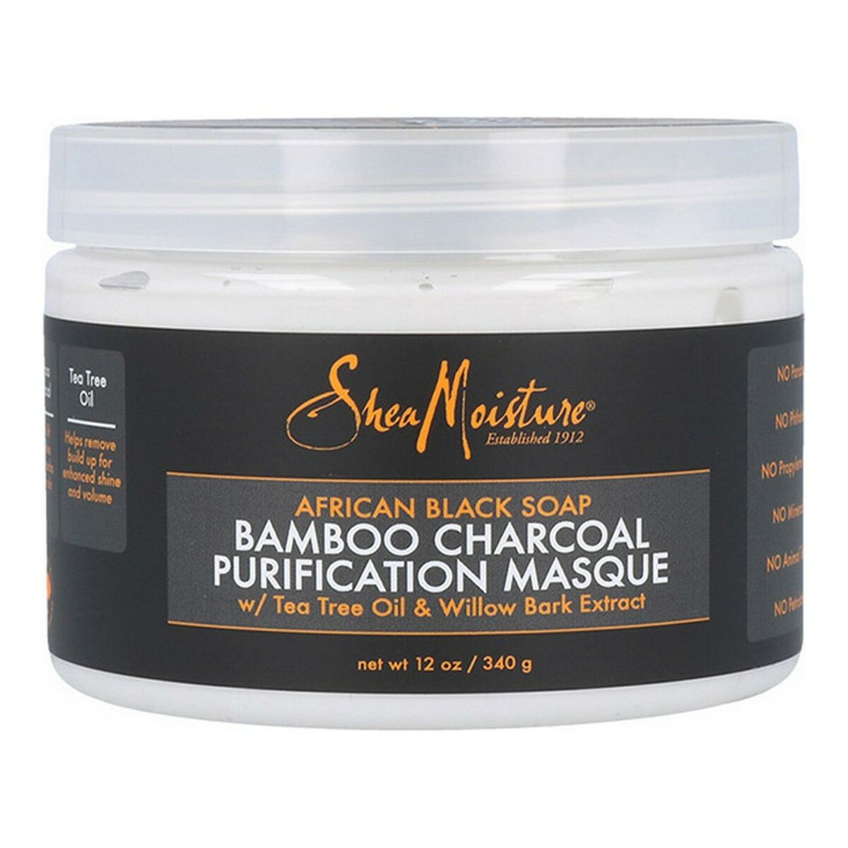 Hair Mask African Black Soap Bamboo Charcoal Shea Moisture (340 g)