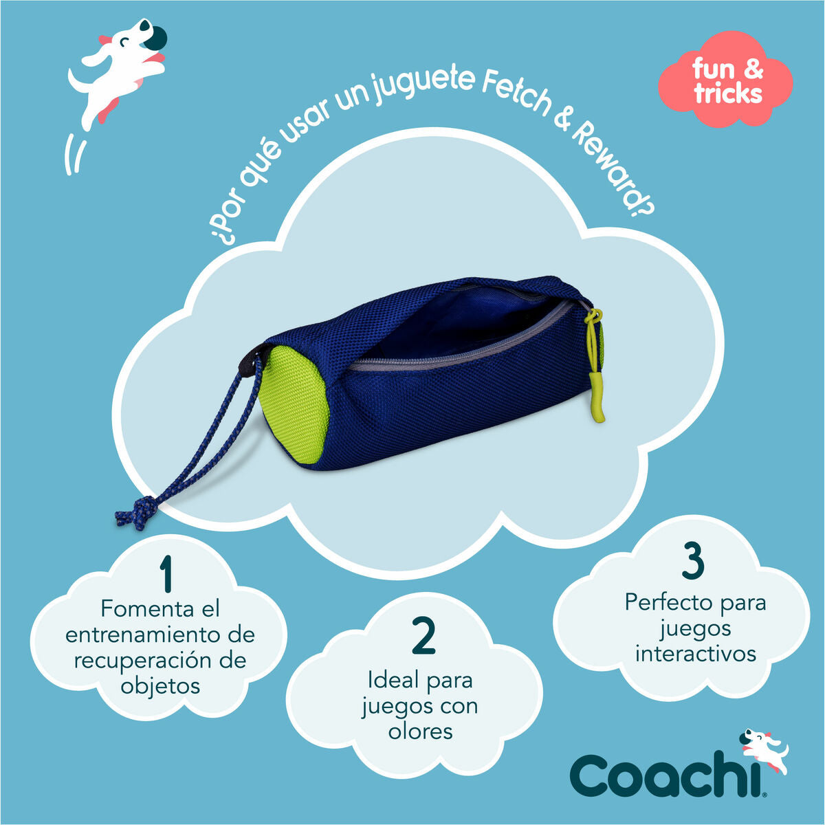 Juguete de adiestramiento Coachi Azul