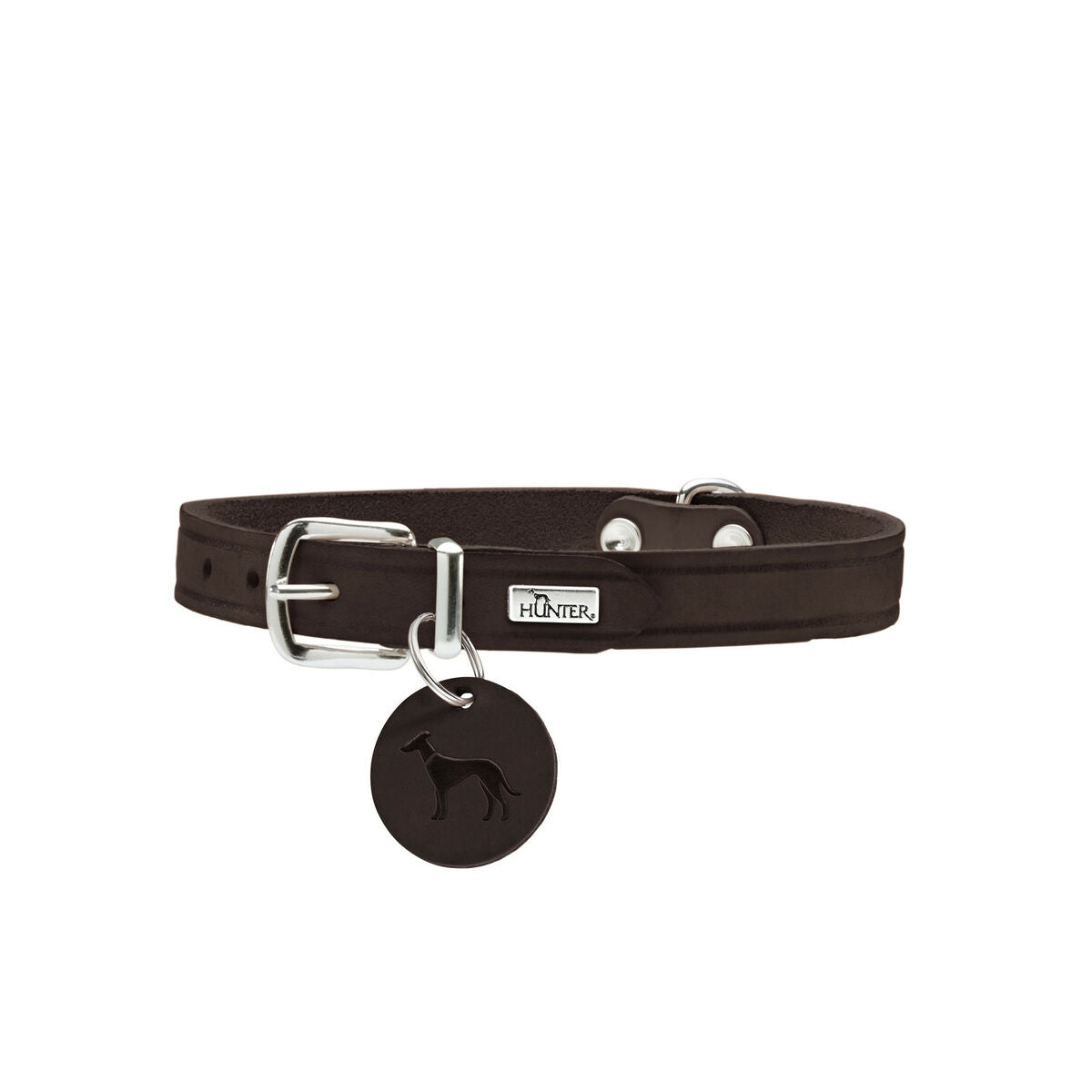 Hundehalsband Hunter Aalborg Schokolade S 32-38 cm