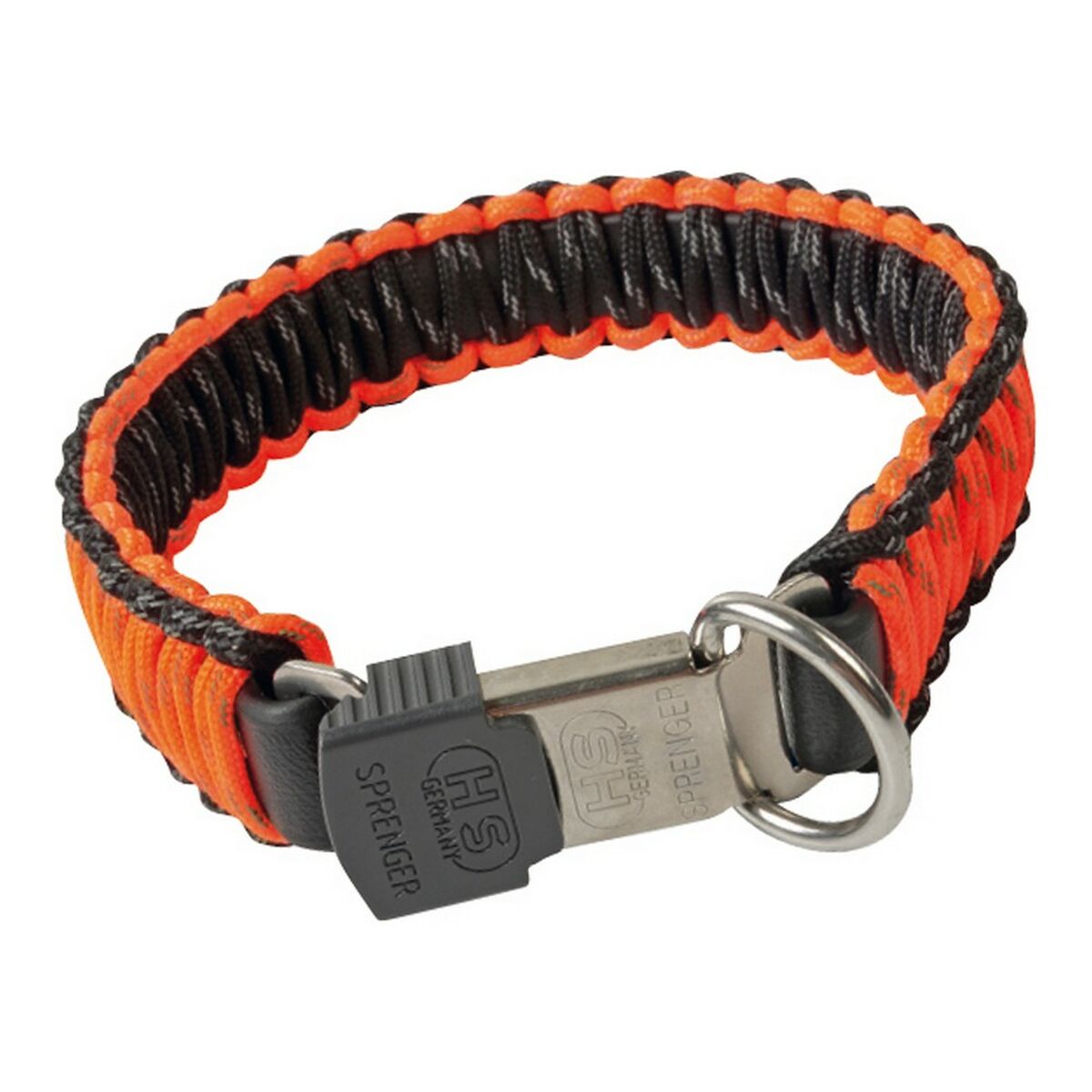 Collar para Perro Hs Sprenger Paracord Naranja (1,9 x 50 cm)