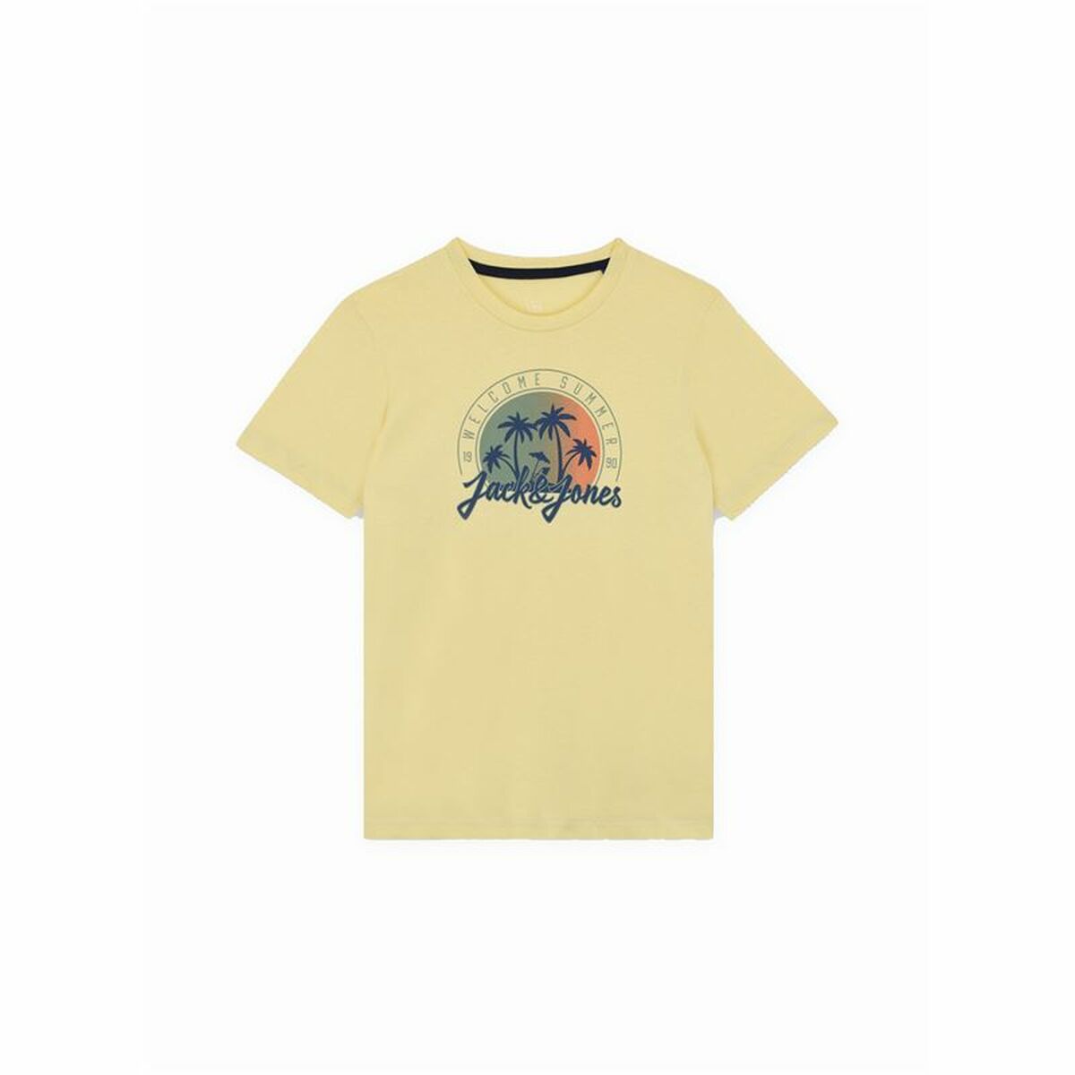 Camiseta de Manga Corta Infantil Jack & Jones Jjsummer Smu Vibe Tee Amarillo