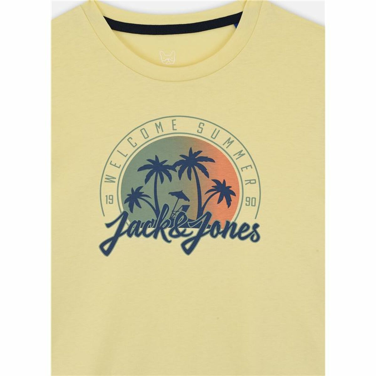 Camiseta de Manga Corta Infantil Jack & Jones Jjsummer Smu Vibe Tee Amarillo