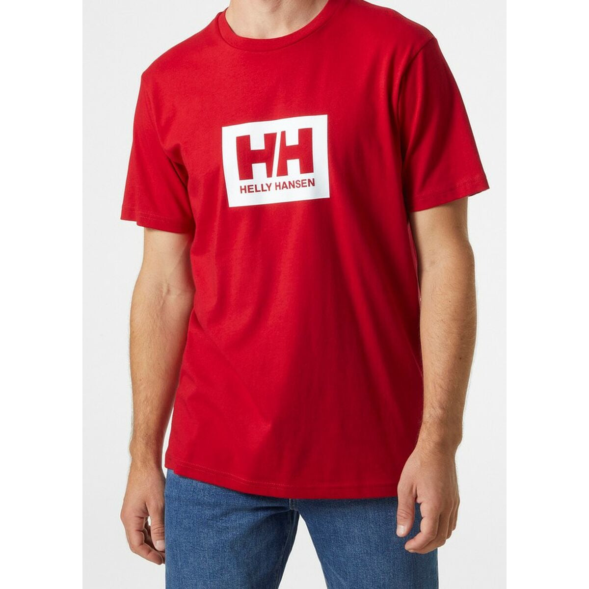 Camiseta de Manga Corta Hombre  HH BOX T Helly Hansen 53285 162  Rojo