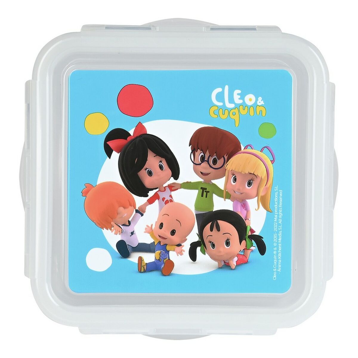 Lunchbox Cleo & Cuquin Good night Polyurethan Blau (13 x 7.5 x 13 cm)