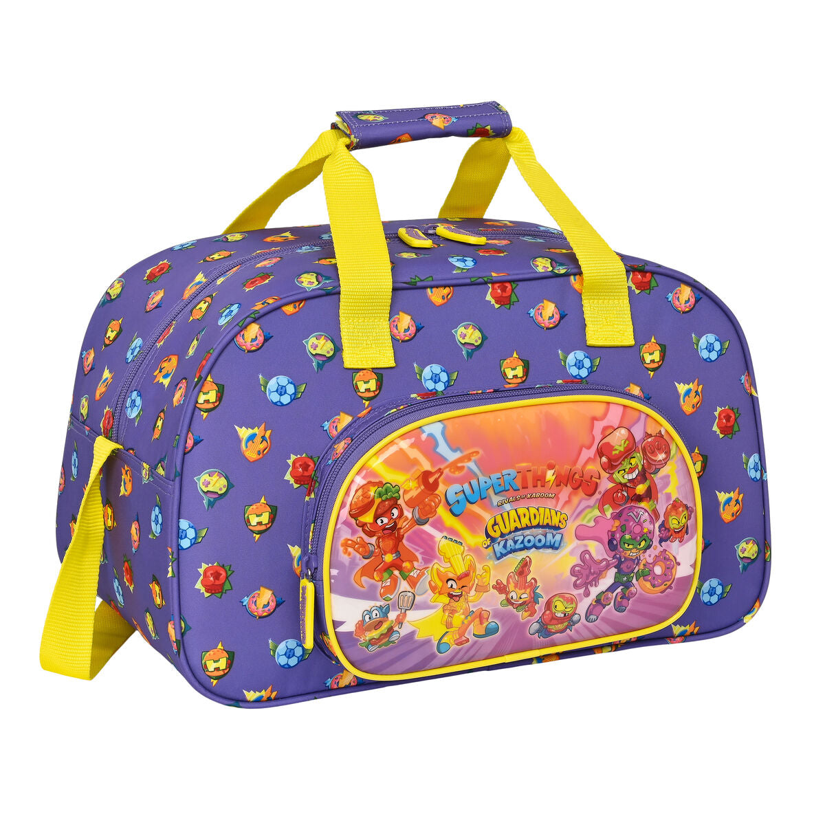 Bolsa de Deporte SuperThings Guardians of Kazoom Morado Amarillo (40 x 24 x 23 cm)