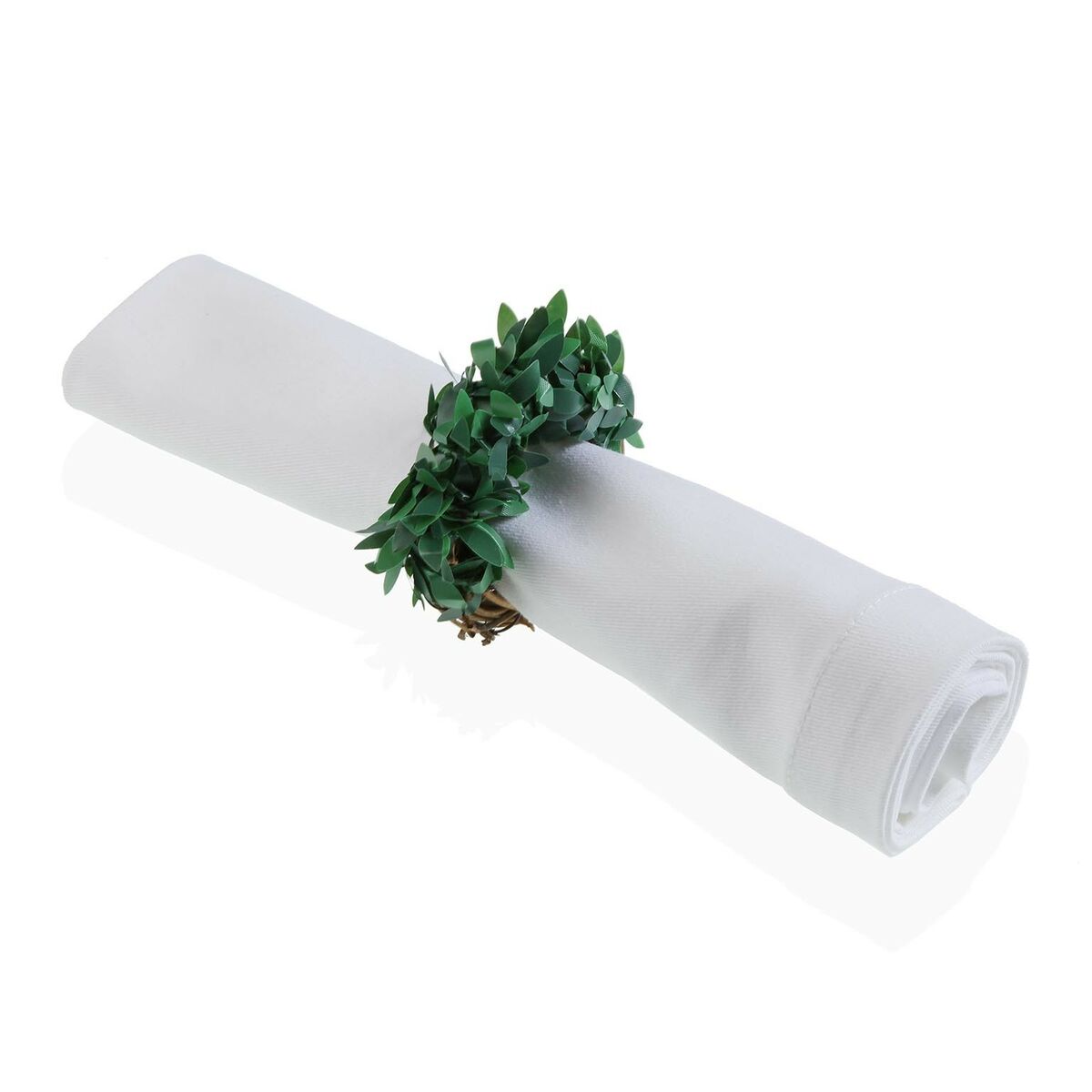 Napkin ring Versa Polyethylene Rattan 5,5 x 4,5 x 5,5 cm Branch