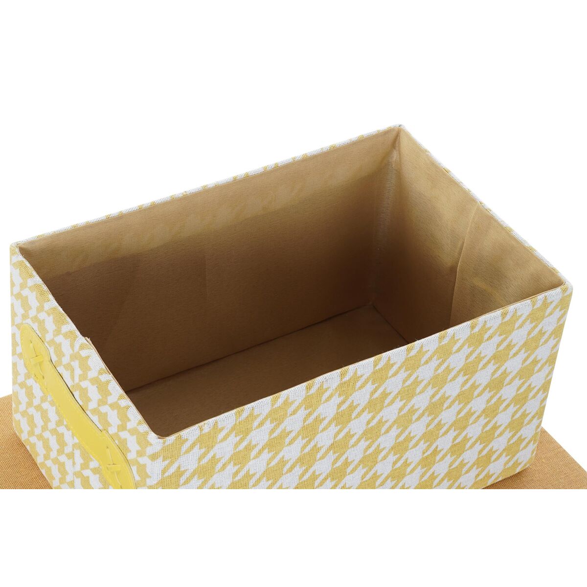 Set de Cajas Organizadoras Apilables DKD Home Decor Gris Azul Amarillo 40 x 30 x 20 cm