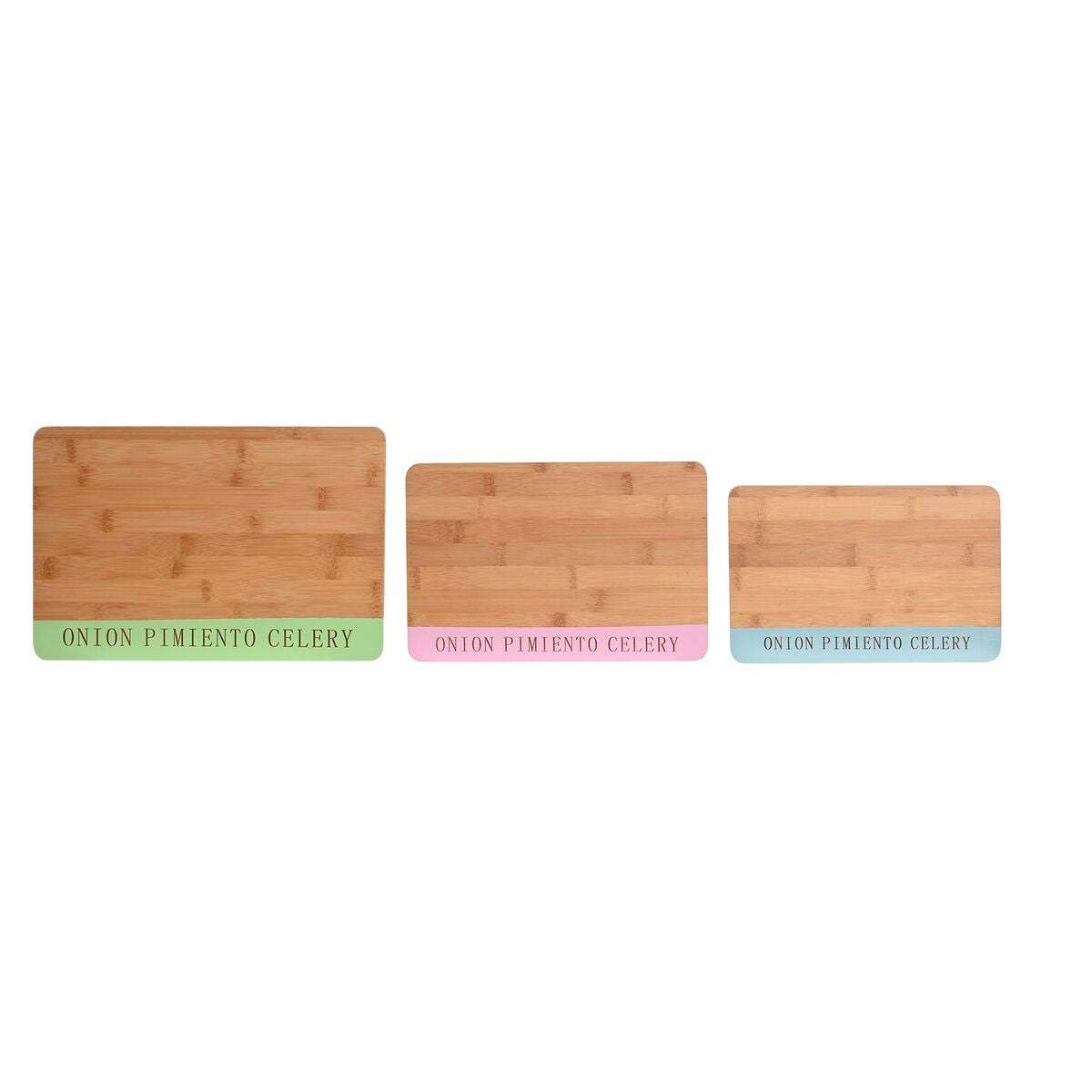 Cutting board DKD Home Decor 33,5 x 22,4 x 1,2 cm Blue Pink Green