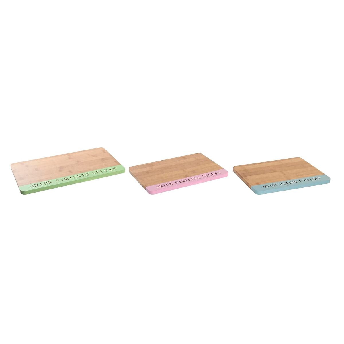 Schneidebrett DKD Home Decor 33,5 x 22,4 x 1,2 cm Blau Rosa grün