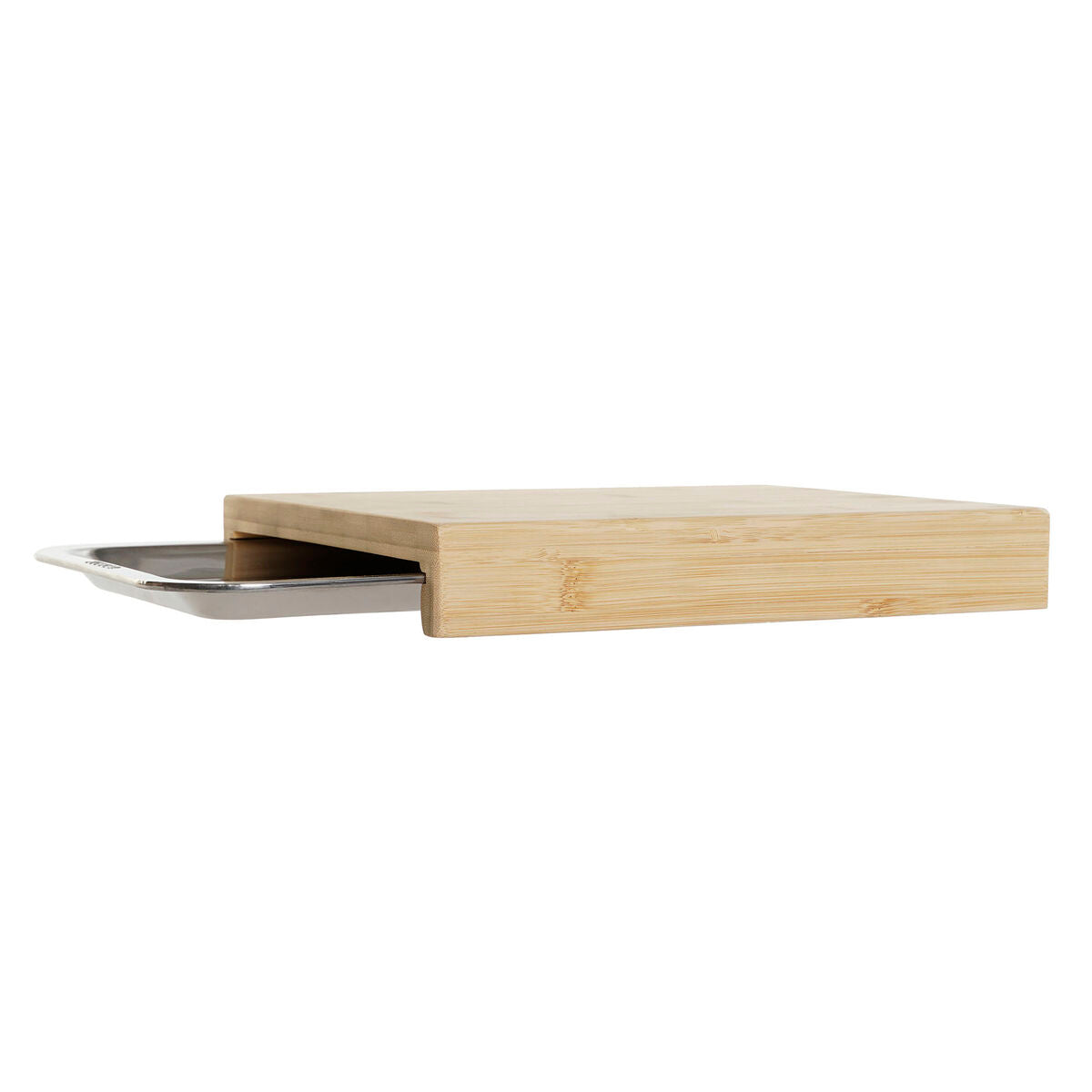 Cutting board DKD Home Decor Natural Bamboo Stainless steel 28 x 21,5 x 4,2 cm