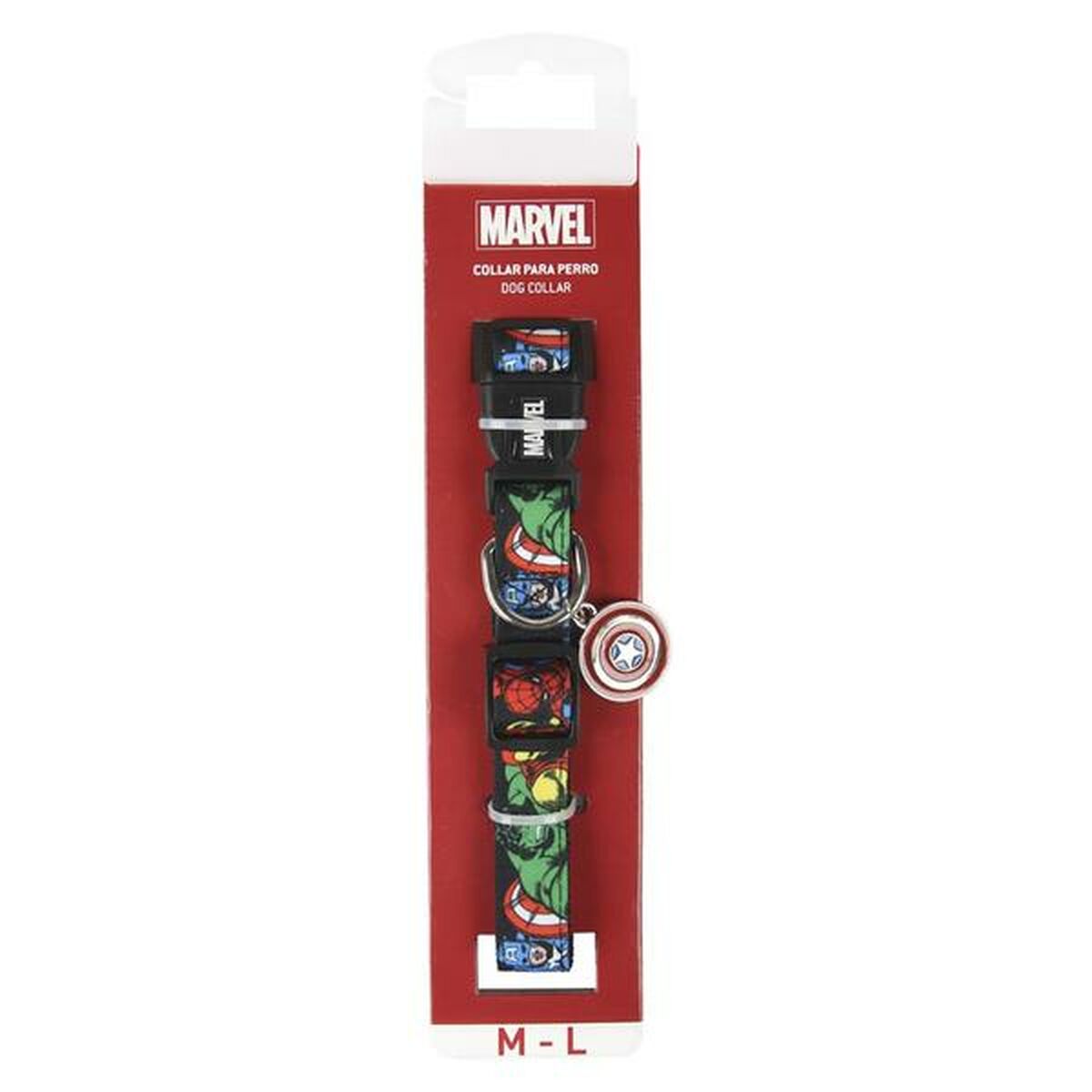 Collar para Perro Marvel XXS/XS Negro