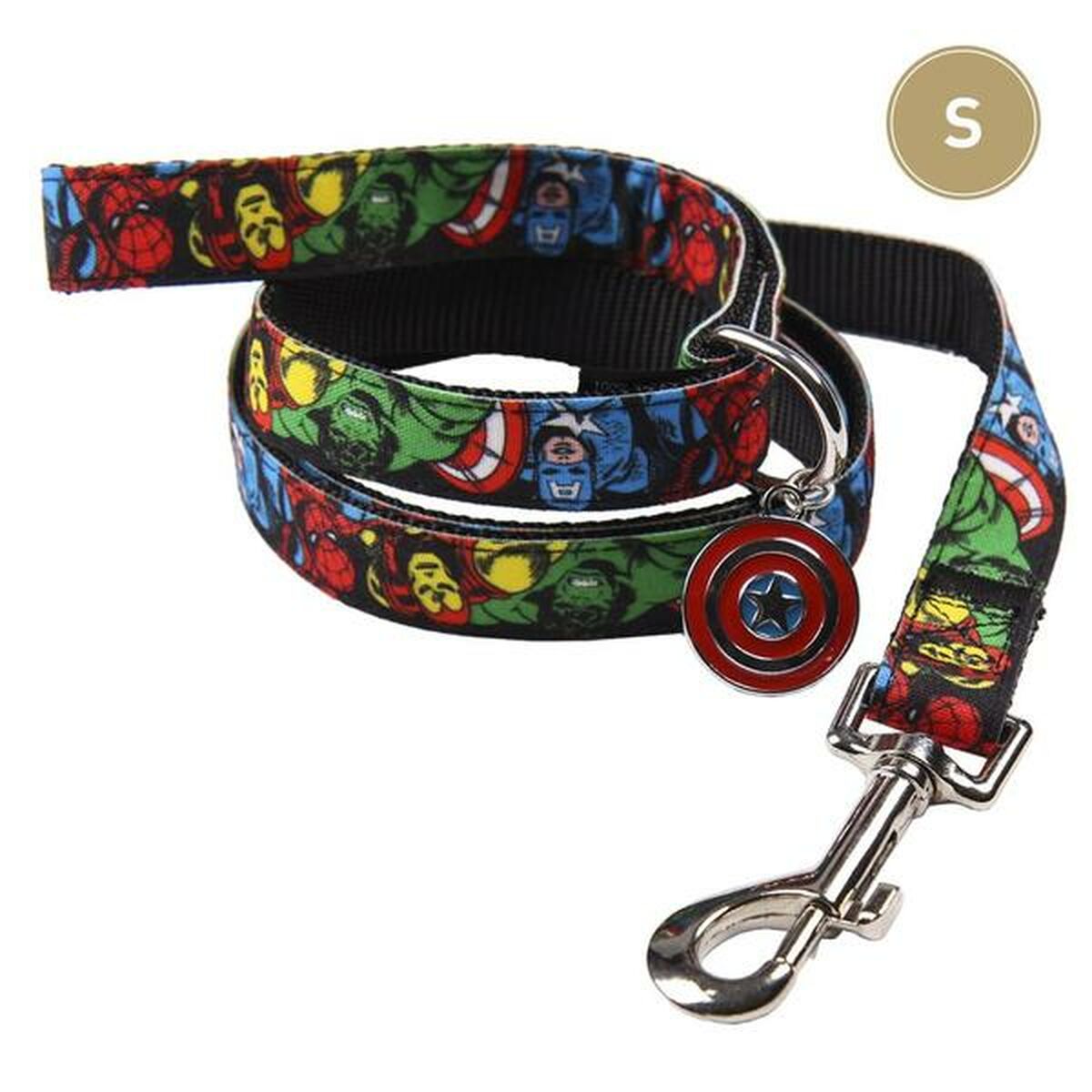 Dog Lead Marvel Black S