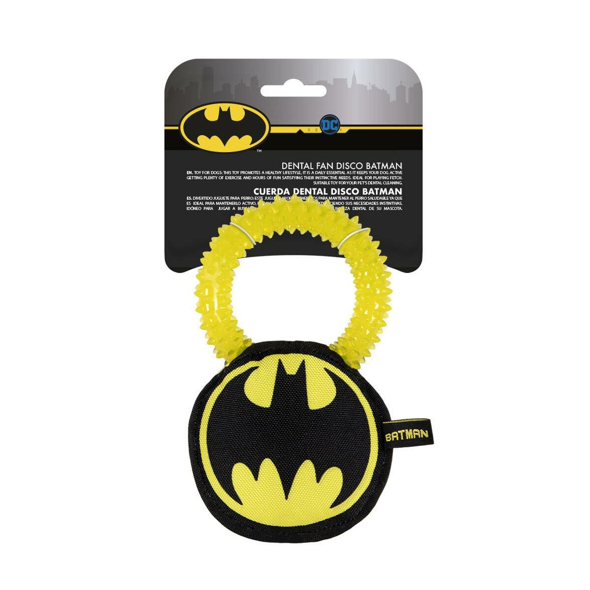 Juguete para perros Batman   Amarillo 100 % poliéster