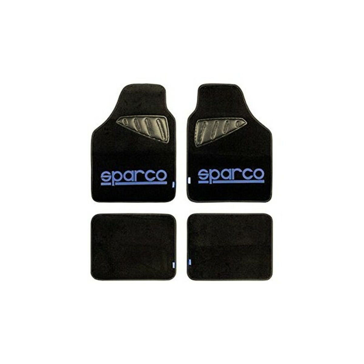 Set de Alfombrillas para Coche Sparco SPC1901 Universal Negro/Azul (4 pcs)