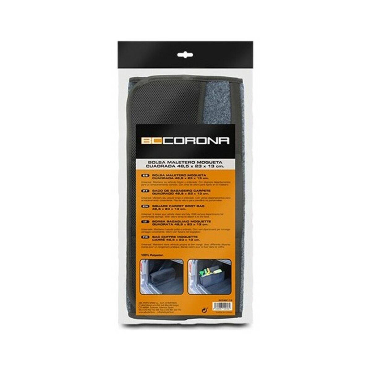 Organizador de Maletero de Coche BC Corona INT40113 Gris