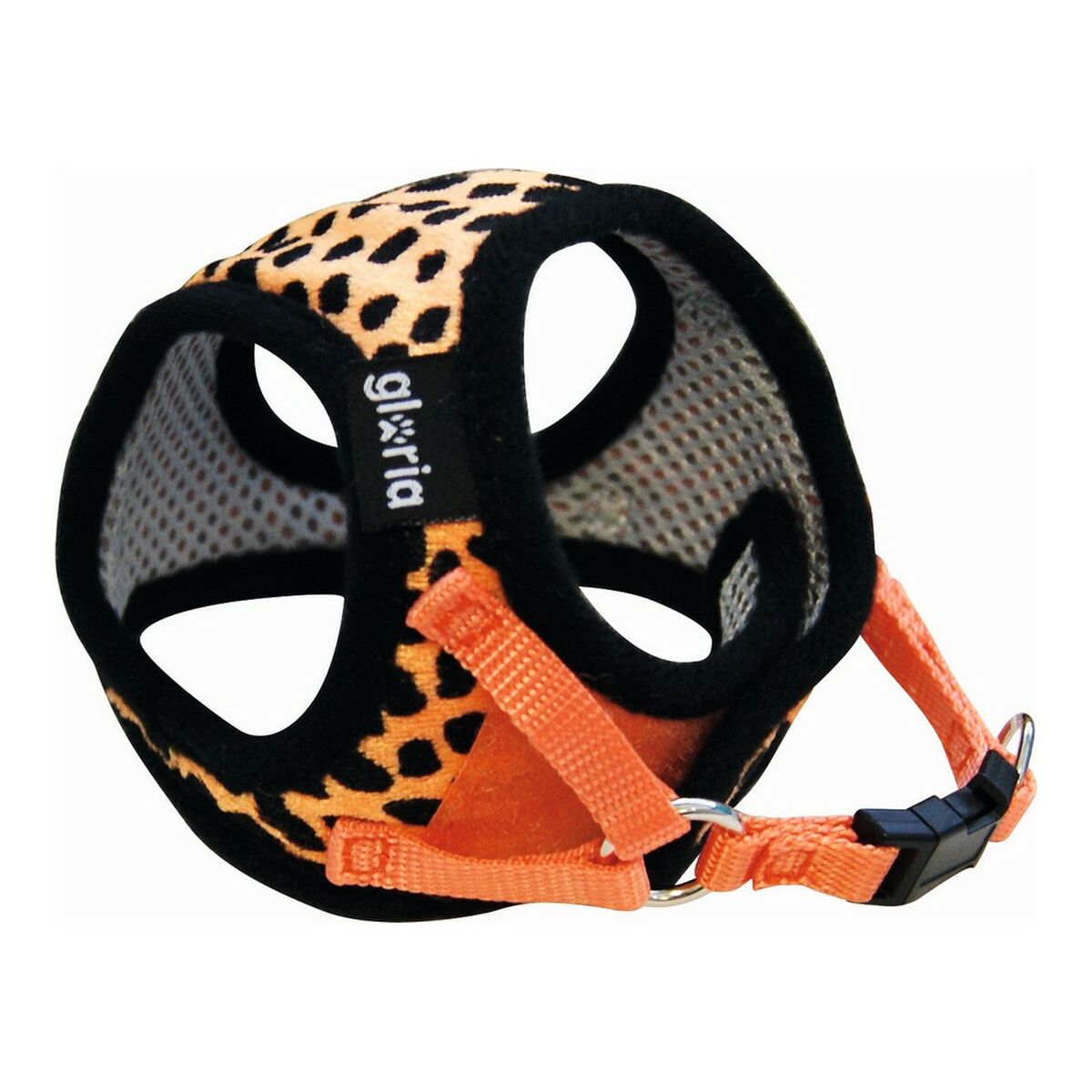 Hundegeschirr Gloria Leopard 40-50 cm L Orange