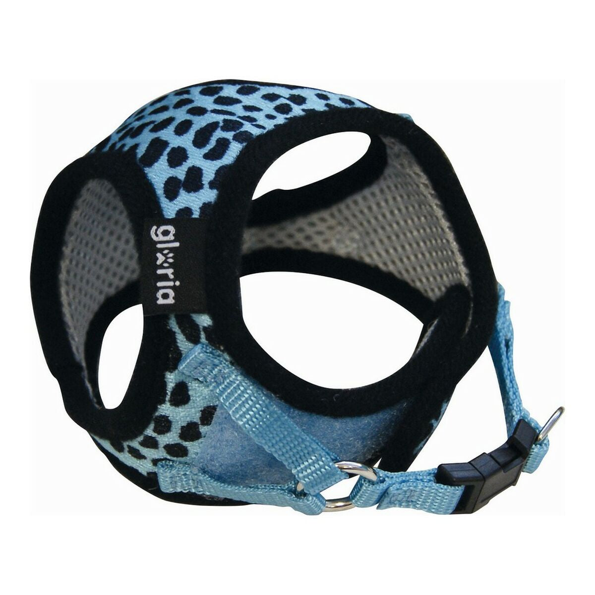 Dog Harness Gloria Leopard M 27-35 cm Blue