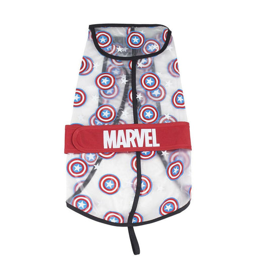 Dog raincoat The Avengers Transparent Red M