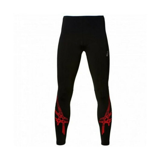 Sports Leggings for Men Asics Stripe Tight Black (USA)