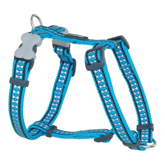 Hundegeschirr Red Dingo Knochen Reflektierend Turquoise 46-76 cm