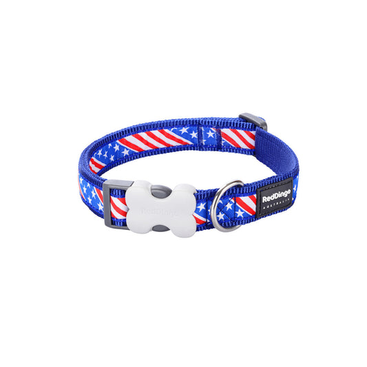 Collar para Perro Red Dingo STYLE US FLAG 41-63 cm