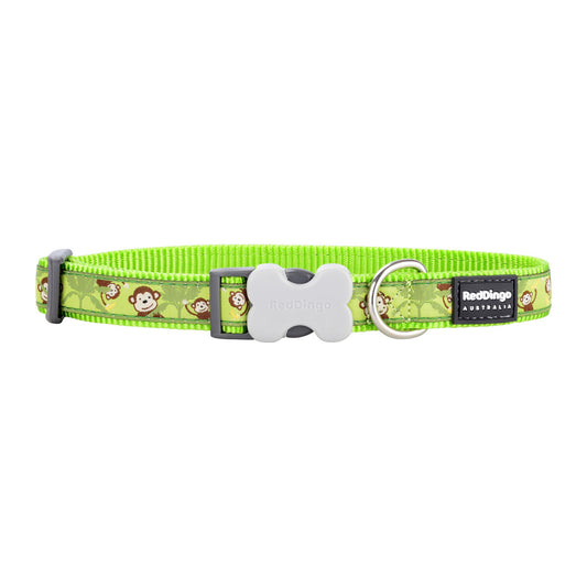 Dog collar Red Dingo Monkey 20-32 cm Green