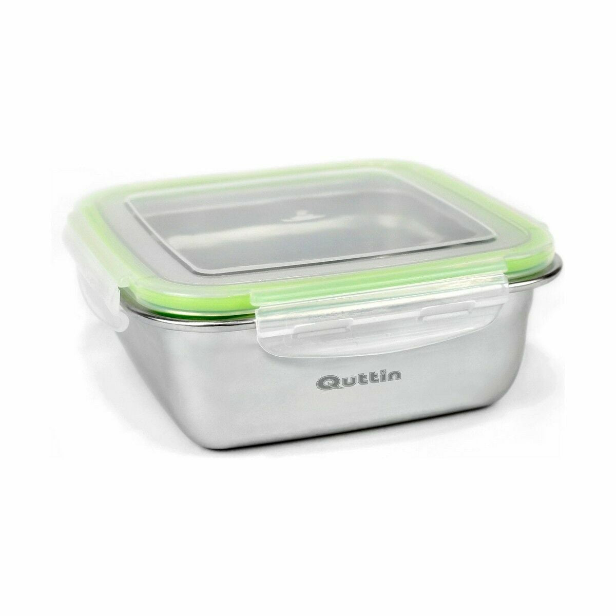 Lunchbox hermetisch Quttin karriert Edelstahl 400 ml 12 x 12 x 6 cm (12 Stück)