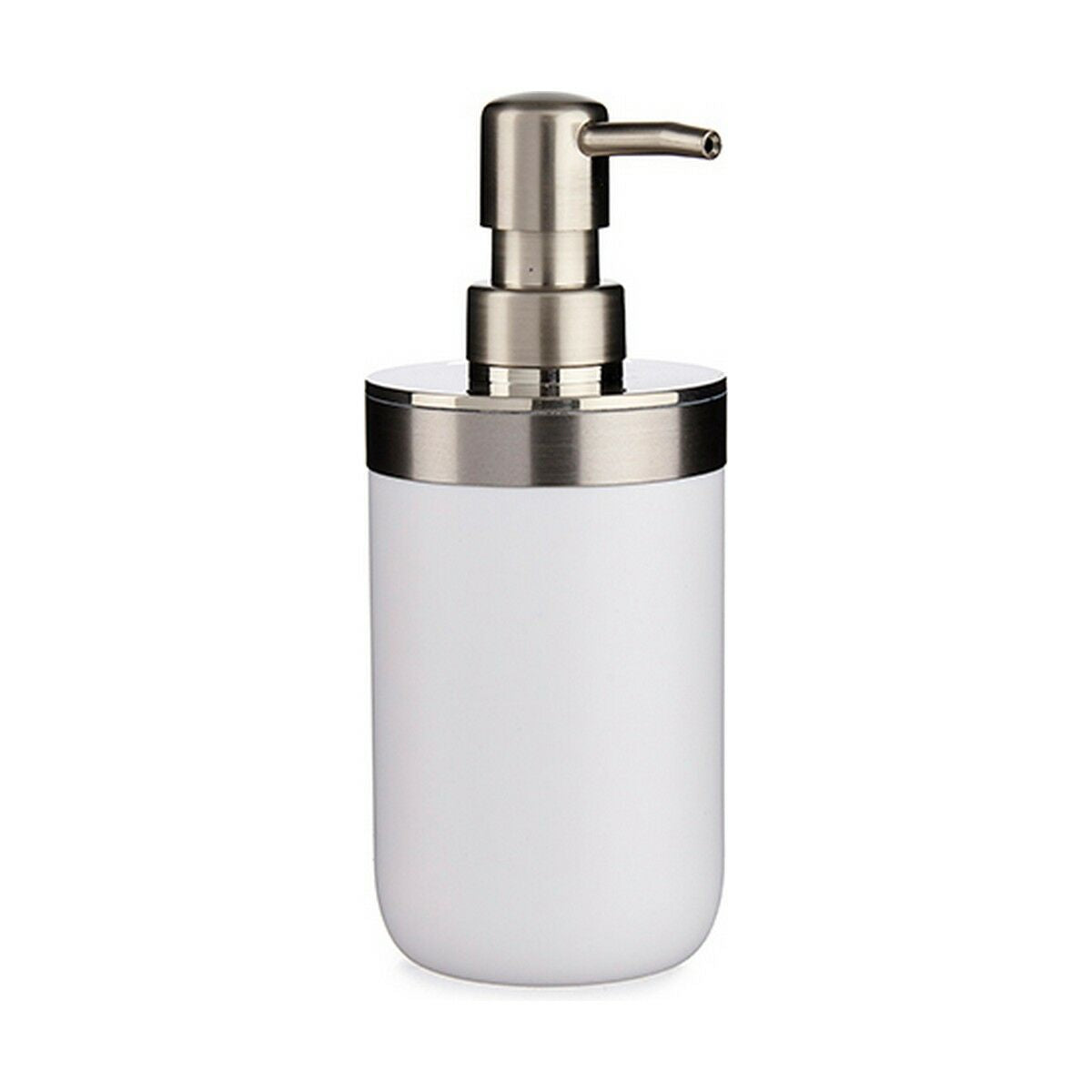 Soap Dispenser Silver White Plastic 350 ml (6 Units)