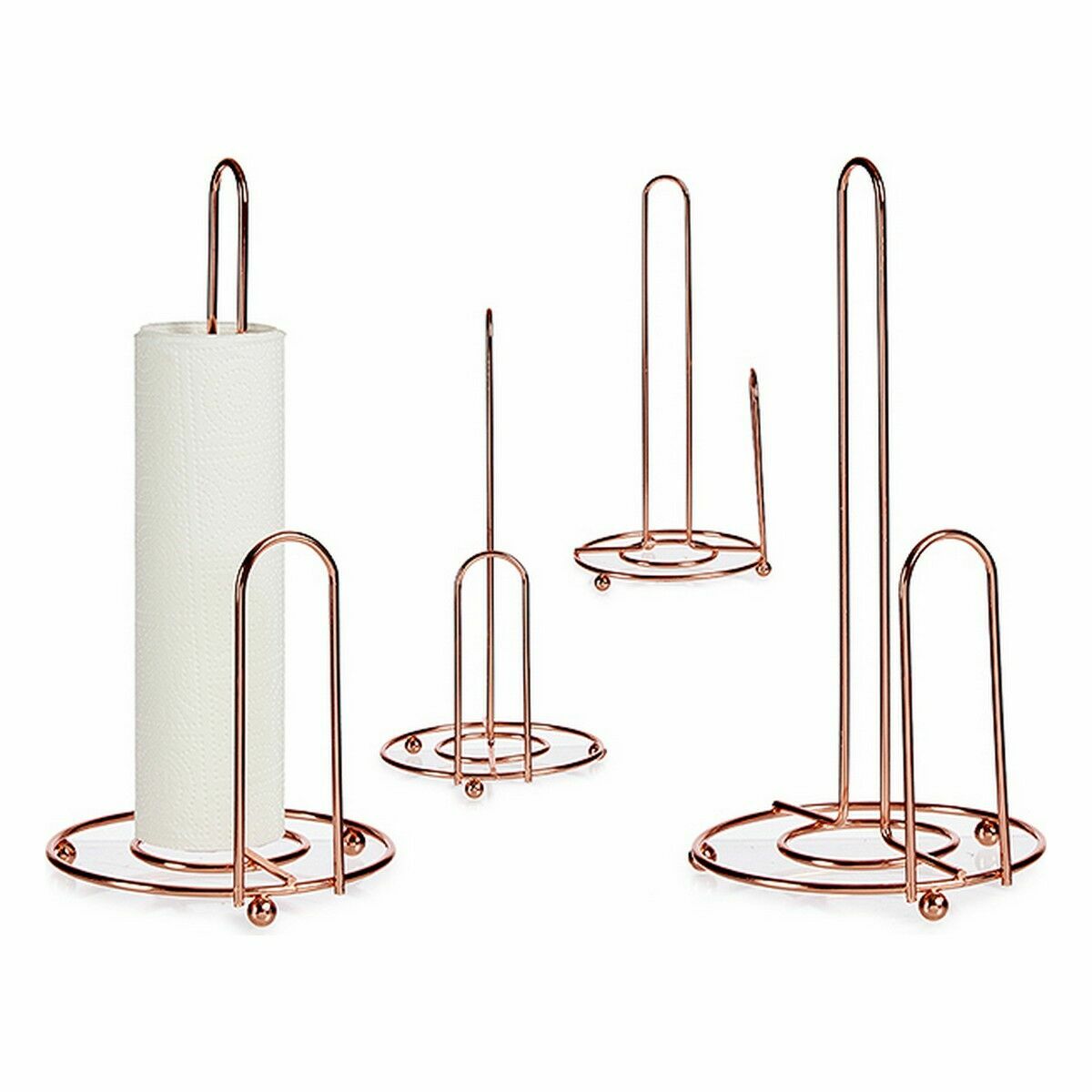 Kitchen Paper Holder Copper Steel 15,5 x 32 x 16 cm (12 Units)