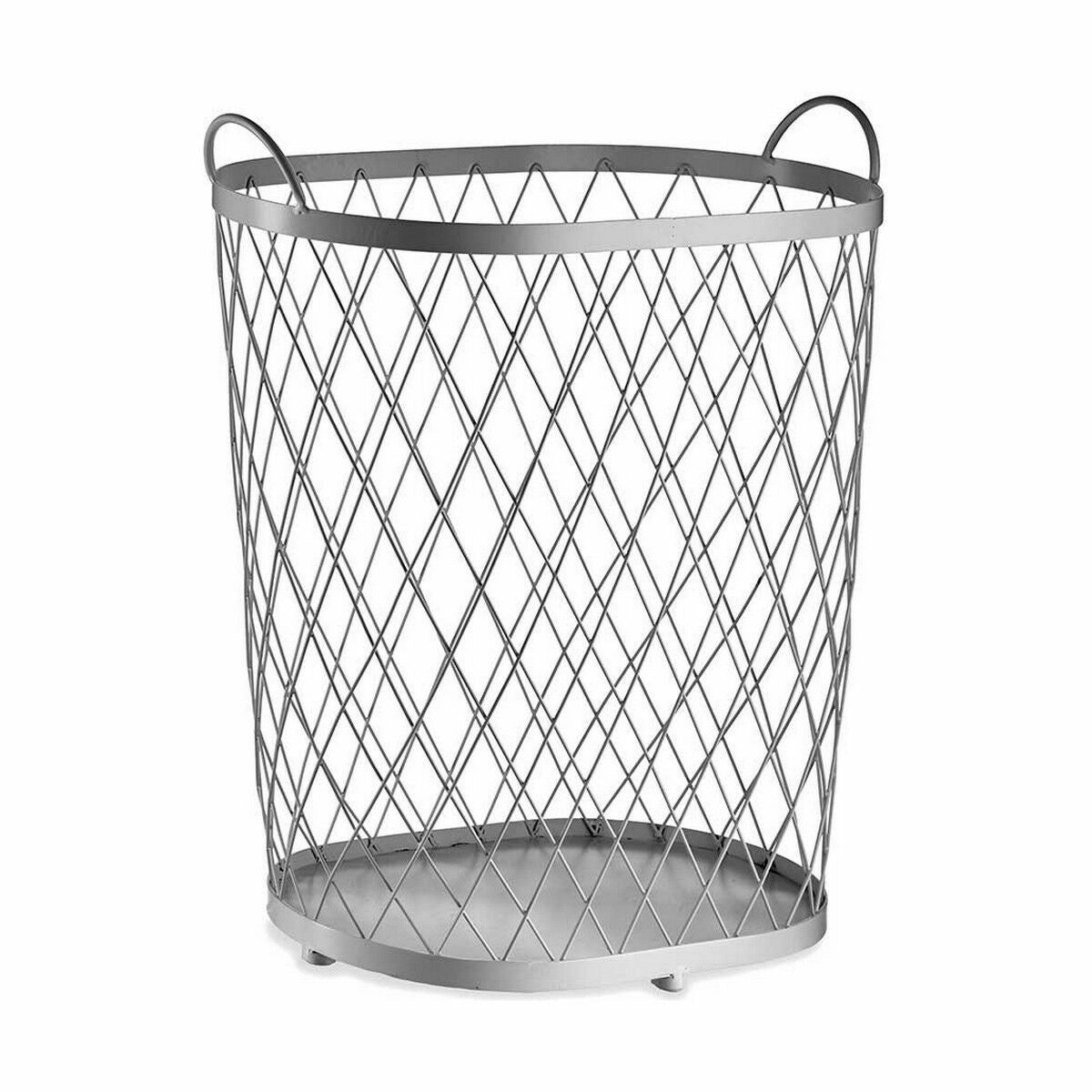 Korb Silberfarben Metall 40 L 31 x 54,7 x 46,5 cm (4 Stück)