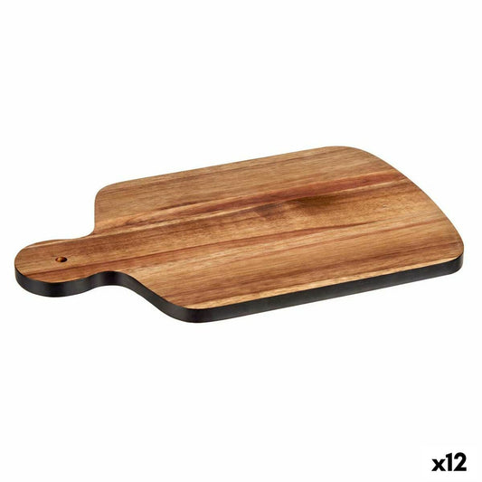 Cutting board Black Acacia 25,7 x 1,5 x 40 cm (12 Units)