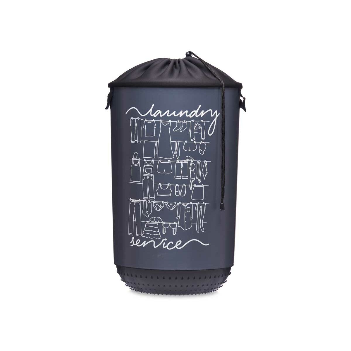 Wäschekorb Laundry Sevice Dunkelblau Kunststoff 40 L 34 x 52,5 x 34 cm (4 Stück)