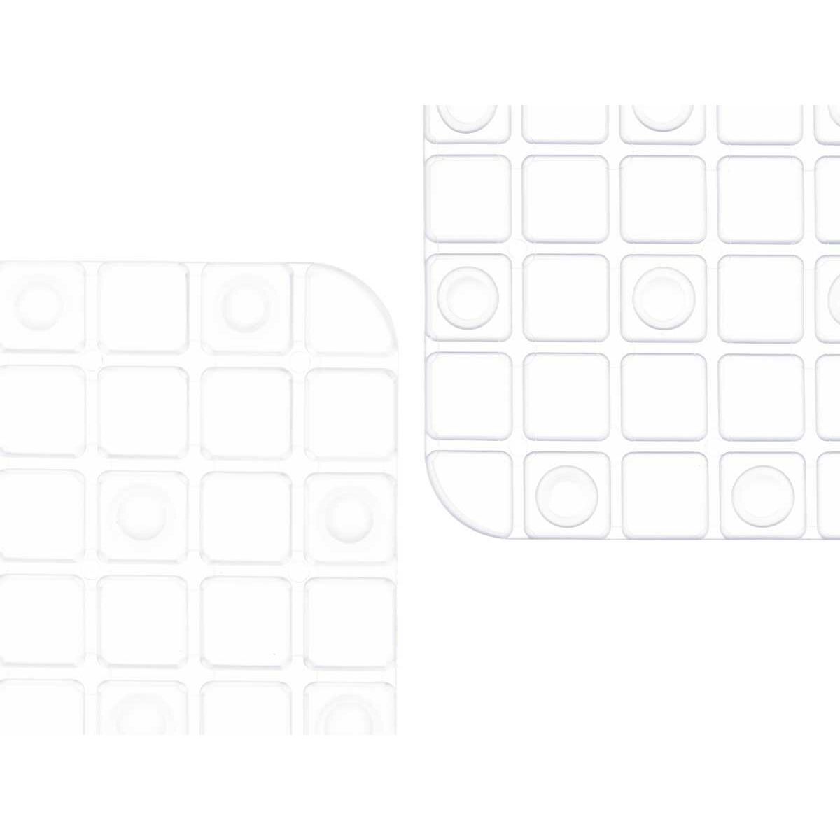 Rutschfeste Duschmatte Bilder Durchsichtig PVC 50,3 x 50,3 x 0,7 cm (6 Stück)