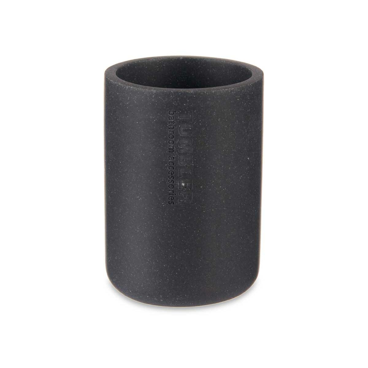 Toothbrush Holder Black Resin 7,8 x 10,5 x 7,8 cm (6 Units)