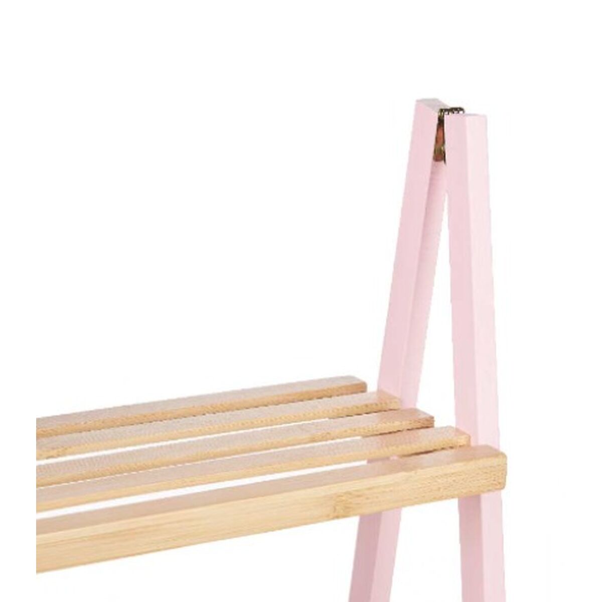 Bathroom Shelves Pink Natural Bamboo Pine 40,3 x 81,5 x 30 cm