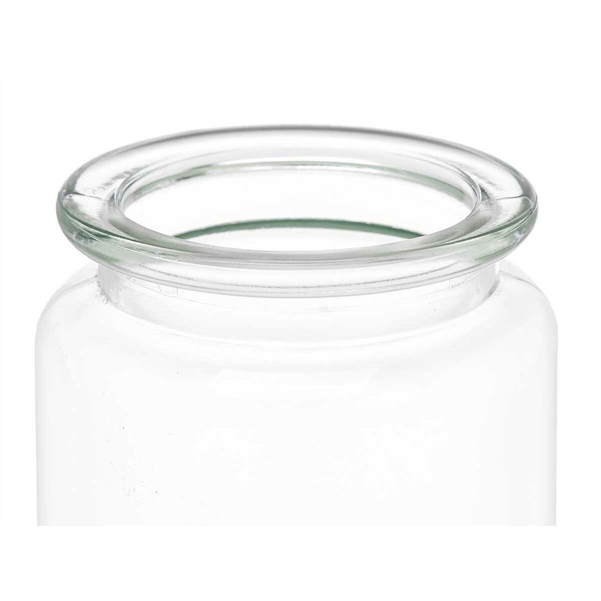 Jar Transparent Glass 250 ml 8 x 13 x 8 cm (24 Units) With lid