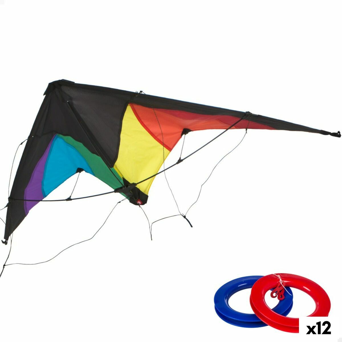 Drachen Eolo Pop-Up Magic 125 x 72 cm Regenbogen 12 Stück