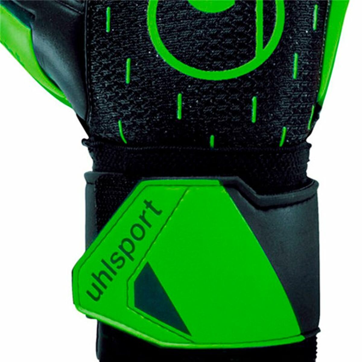 Goalkeeper Gloves Uhlsport Classic Soft Green Black Adults